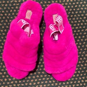 UGG size 10 pink slippers